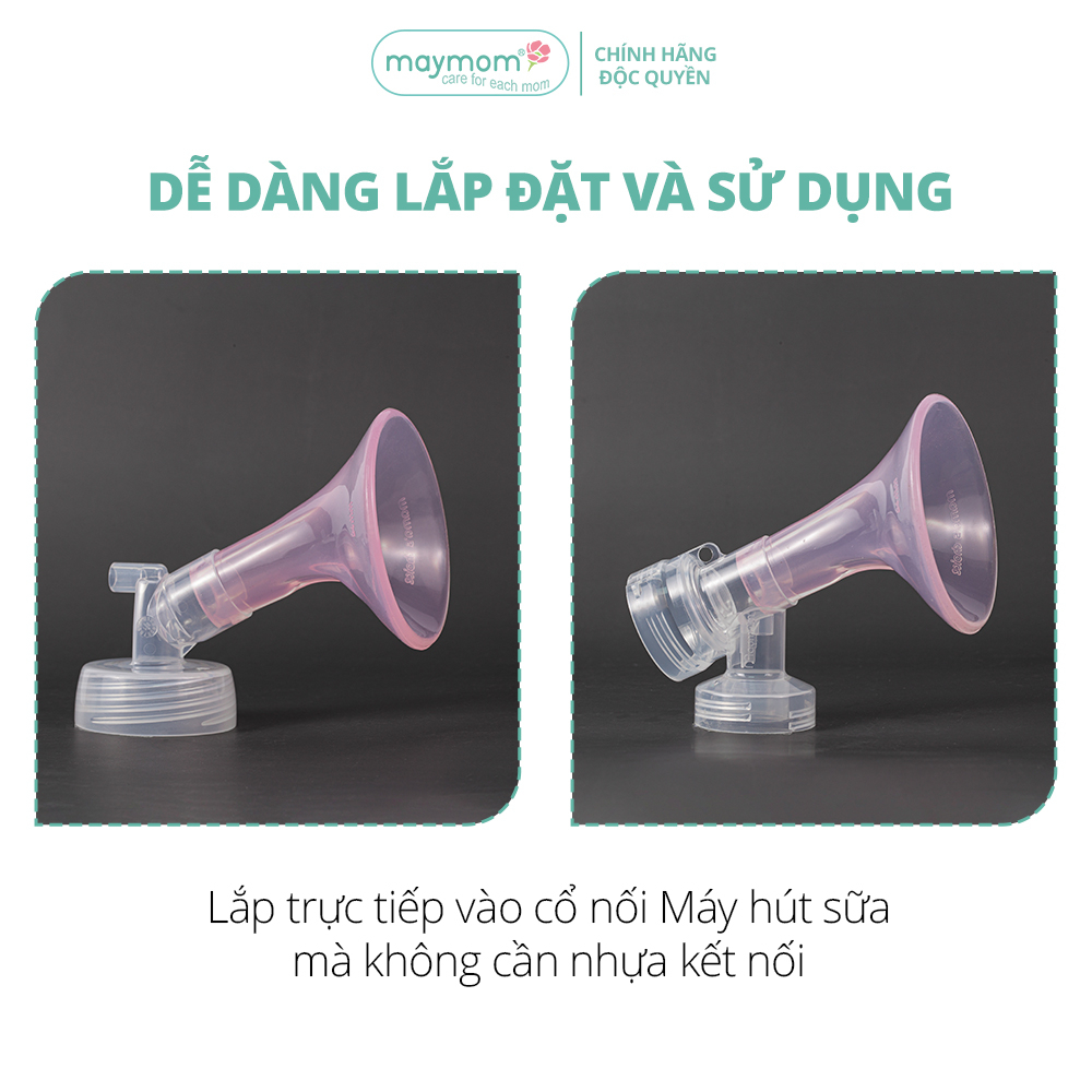 Phễu Hút Sữa Silicone PumpFit, Hứng Sữa Êm Ái, Tương Thích Máy Medela Spectra Avent, Thương Hiệu Mama's Choice (1 Cái)