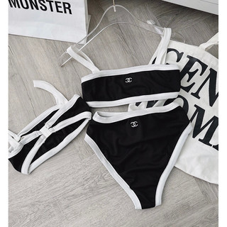 SÉT BIKINI ĐEN VIỀN TRẮNG