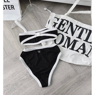 SÉT BIKINI ĐEN VIỀN TRẮNG