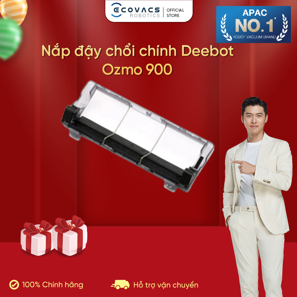 Nắp đậy chổi chính Robot hút bụi Ecovacs Deebot OZMO 900 - Hàng Chính Hãng