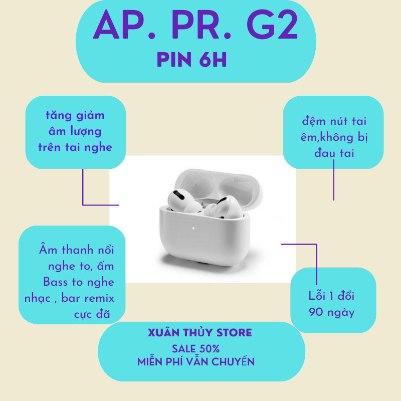 Tai Nghe Ap Gen 2. âm thanh to,ấm, bass trel căng ối dồi ôi
