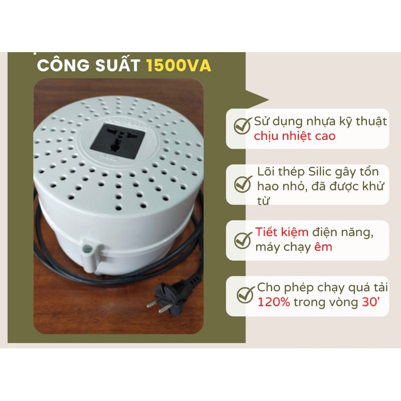 Bộ đổi nguồn điện từ 220V sang 110V