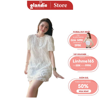 Váy suông lông 2 lớp Glandie chất lông mềm, kiểu dáng sang chảnh.