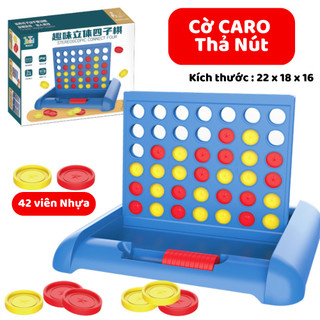 Bộ Đồ Chơi Cờ Caro Thả Viên Nhựa Xếp Hình Rèn Luyện Tư Duy Không Gian Đa Chiều Thông Minh LUMIDO