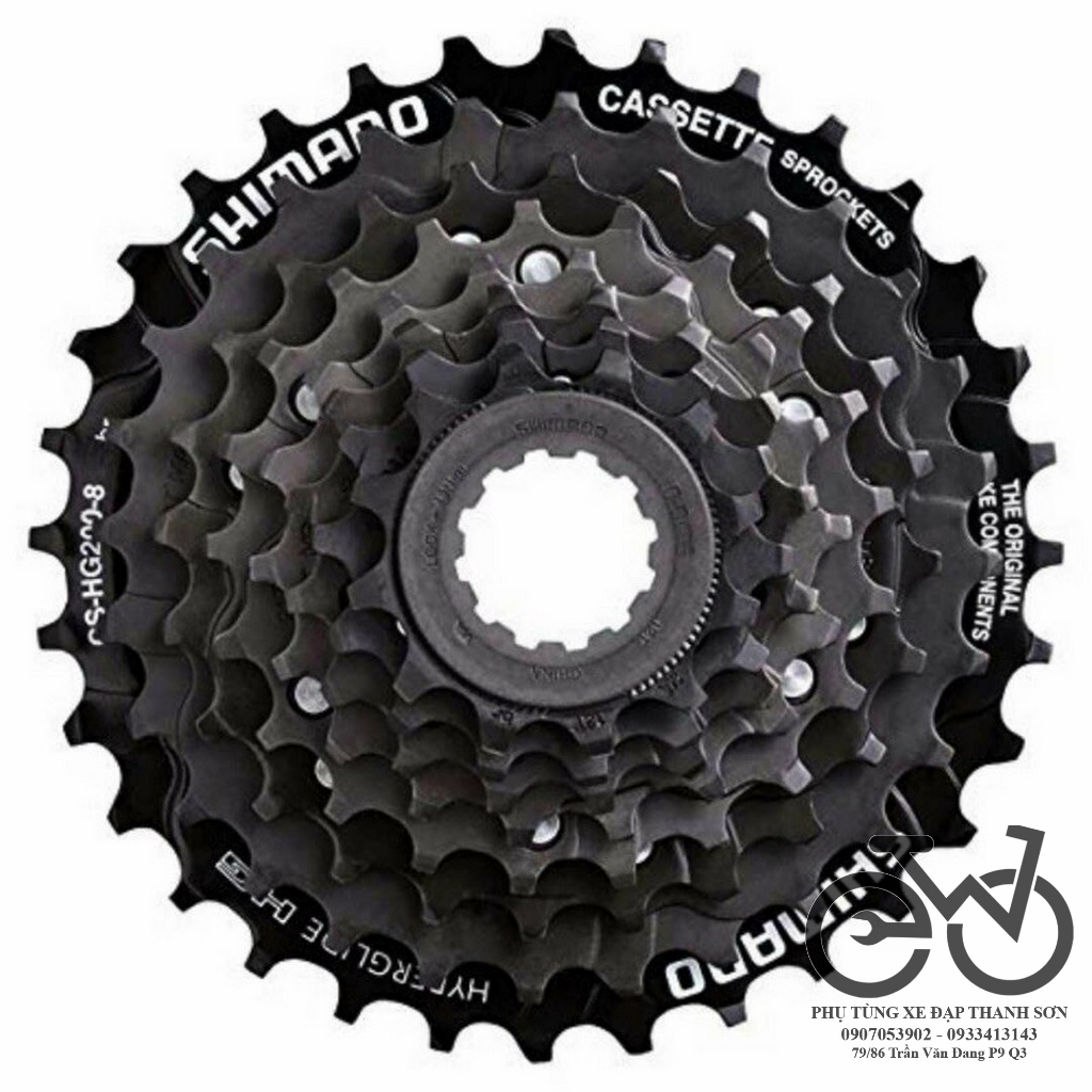 Líp Thả Xe Đạp 8 Tầng Shimano CS-HG200-8 12-32T