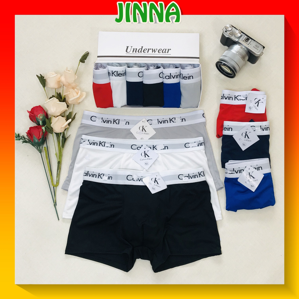 Quần lót nam boxer thun lạnh, sịp đùi nam đẹp, quần lót nam đùi co dãn đa chiều kháng khuẩn SD02 - JINNA