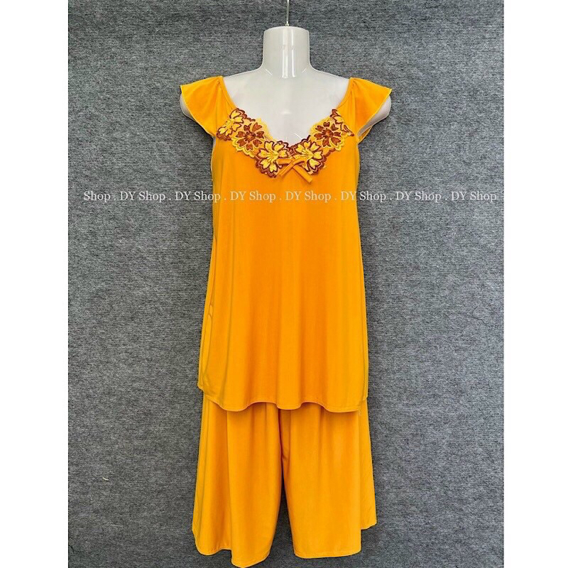 Đồ bộ nữ, bộ lửng thun lạnh tay cánh tiên