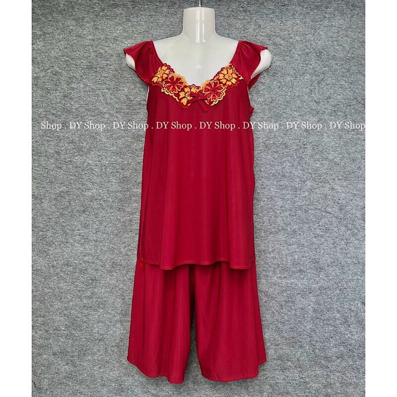 Đồ bộ nữ, bộ lửng thun lạnh tay cánh tiên