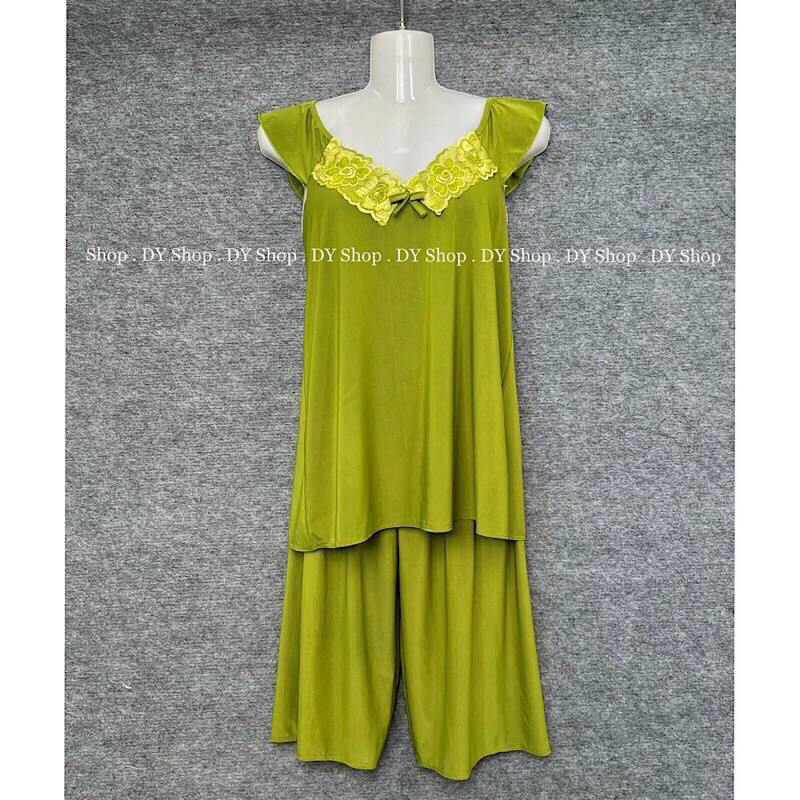 Đồ bộ nữ, bộ lửng thun lạnh tay cánh tiên