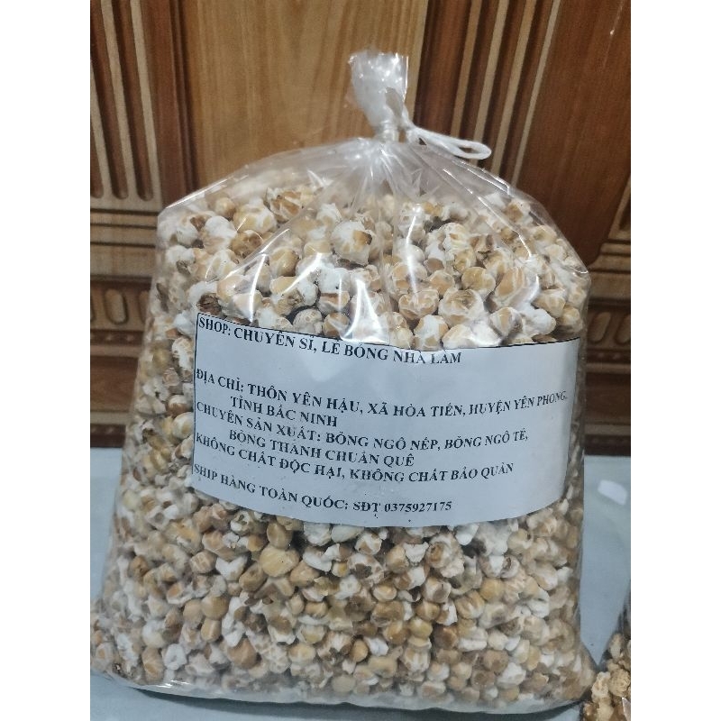 1kg Bỏng ngô nếp không đường