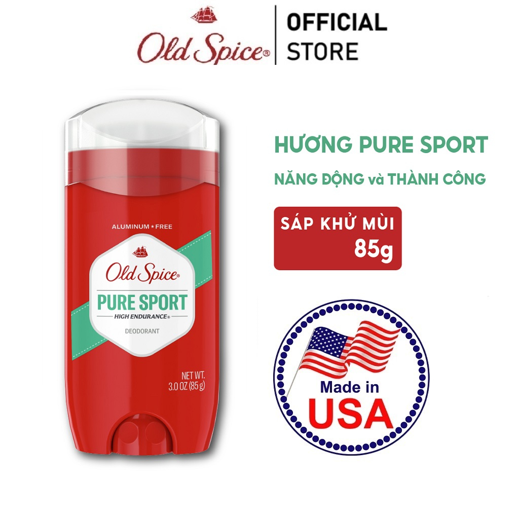 Sáp Khử Mùi Old Spice Mùi Hương Pure Sport 85g