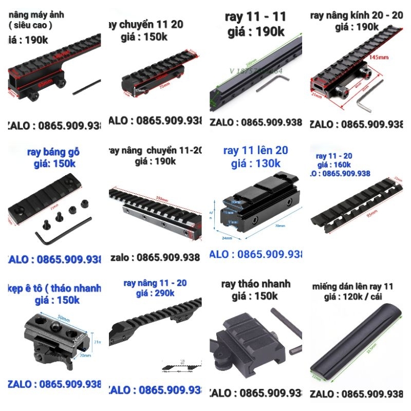 các loại ray nâng máy ảnh