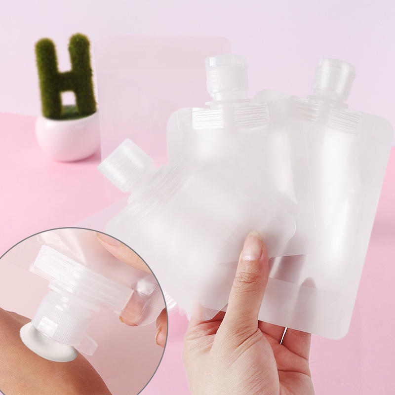 Túi chiết mỹ phẩm khi đi du lịch, bịch nhựa đựng dầu gọi sữa tắm, kem dưỡng da,... an toàn nhỏ gọn tiện lợi khi đi xa