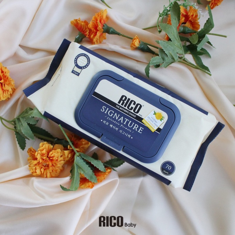 Combo 5 gói khăn giấy ướt rico baby nội địa Hàn cao cấp lành tính an toàn cho bé