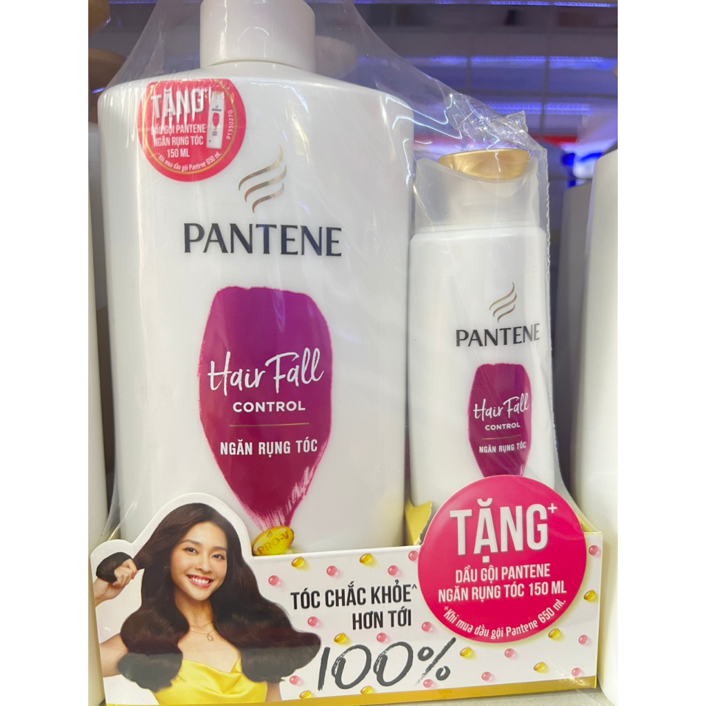 Dầu gội đầu Pantene 650ml/ chai tặng dầu gội 150ml