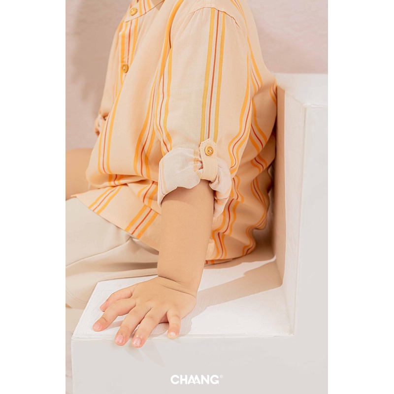 Áo cộc lanh cho bé trai mặc hè SS23