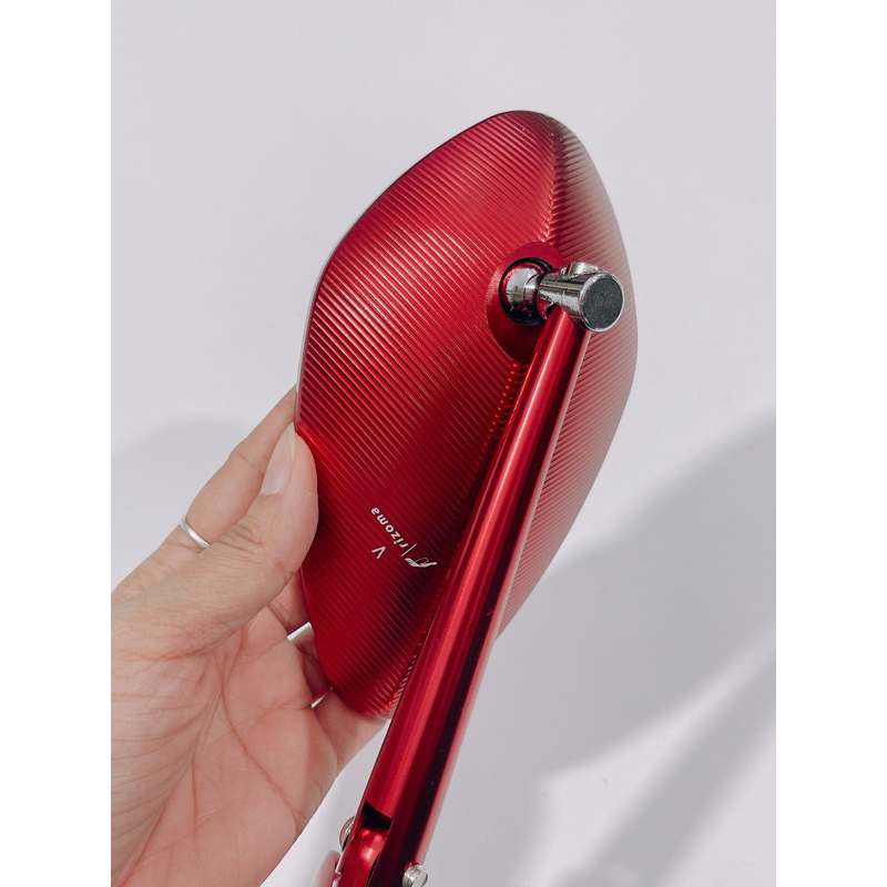 Kiếng chiếu hậu Rizoma mẫu sò lớn, gương xe máy màu xanh chống chói, kính kiểu muỗng lớn dễ quan sát