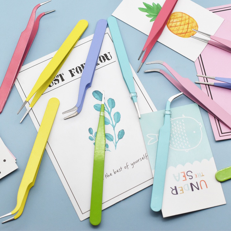 Nhíp Gắp Sticker Washi Tape Nhiều Màu Pastel Xinh Xắn Dành Cho Học Sinh Que Lấy Gỡ Đa Năng HAPPI