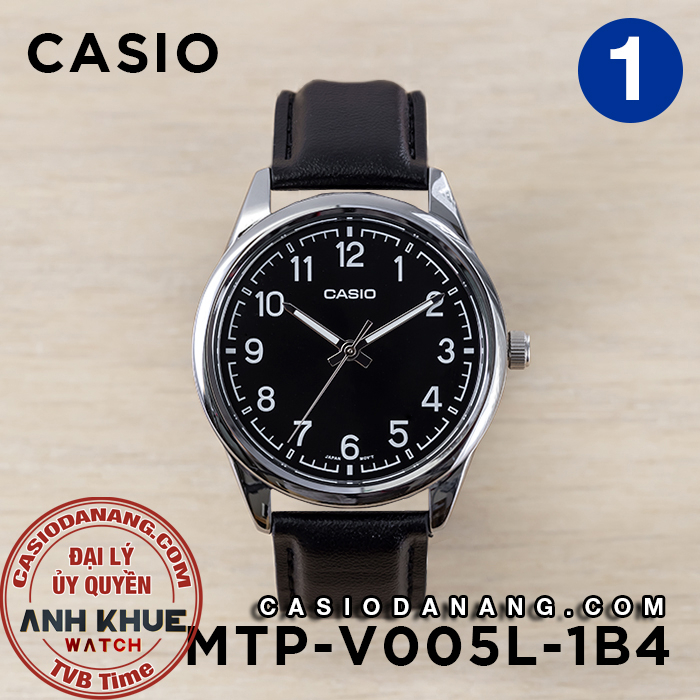 Đồng hồ nam dây da Casio chính hãng MTP-V005 Series (40mm)