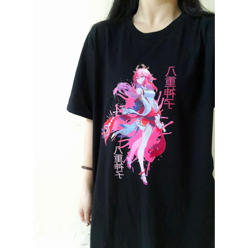Áo phông Genshin Impact: Yae Miko Nam / Nữ  Cotton 100% cho Nam / Nữ  by The Runaway