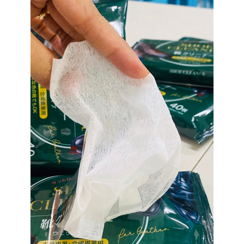 Sét 40 giấy ướt làm sạch giày da, túi da chất lượng 5*