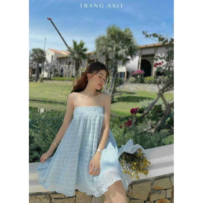 Đầm ren 2 dây thiết kế mặc đi chơi đi biển xinh lắm chị em (kèm ảnh thật)