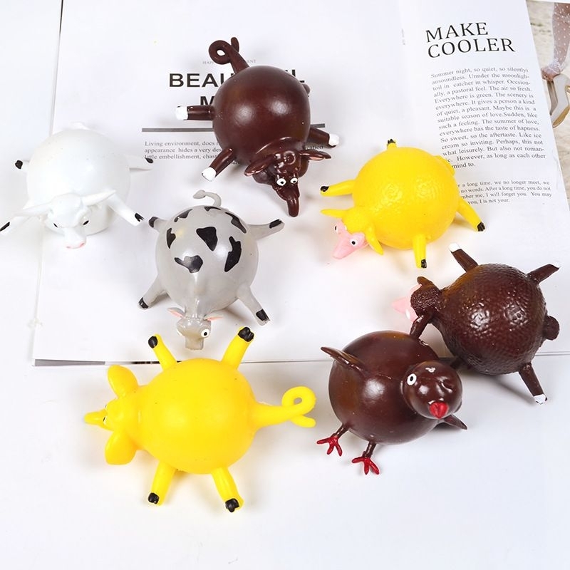 Hộp 12 con thú dẻo thổi phồng to Animals Balloon