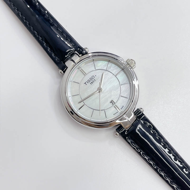 Đồng hồ nữ dây da T.S, size 26mm, mặt tròn, chống nước, kính chống trày, dây da bóng sang trọng dành cho nữ