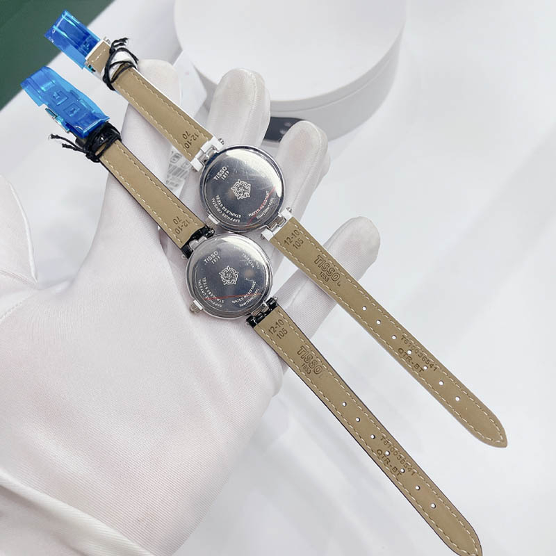 Đồng hồ nữ dây da T.S, size 26mm, mặt tròn, chống nước, kính chống trày, dây da bóng sang trọng dành cho nữ