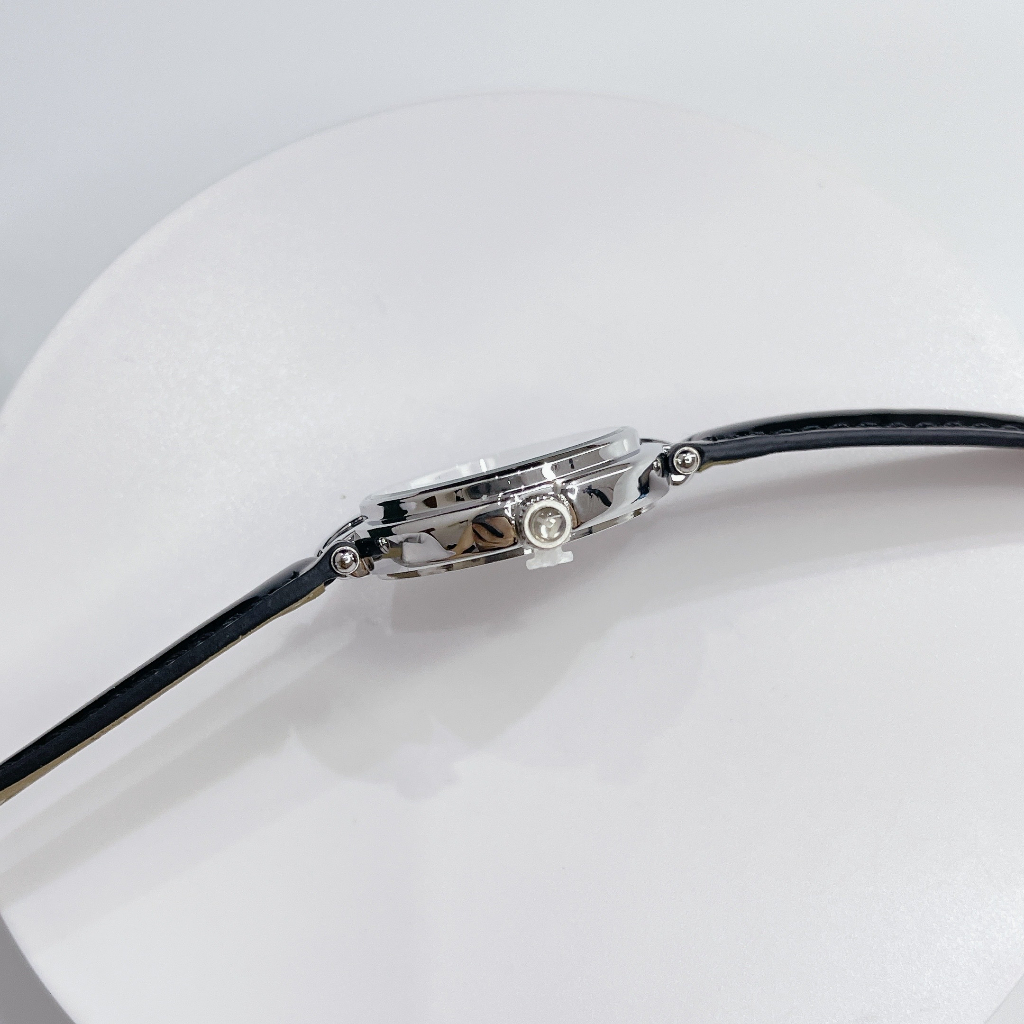 Đồng hồ nữ dây da T.S, size 26mm, mặt tròn, chống nước, kính chống trày, dây da bóng sang trọng dành cho nữ