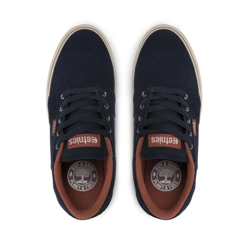 Giày Etnie.s xuất khẩu cho Nam nữ xanh đen, logo cam