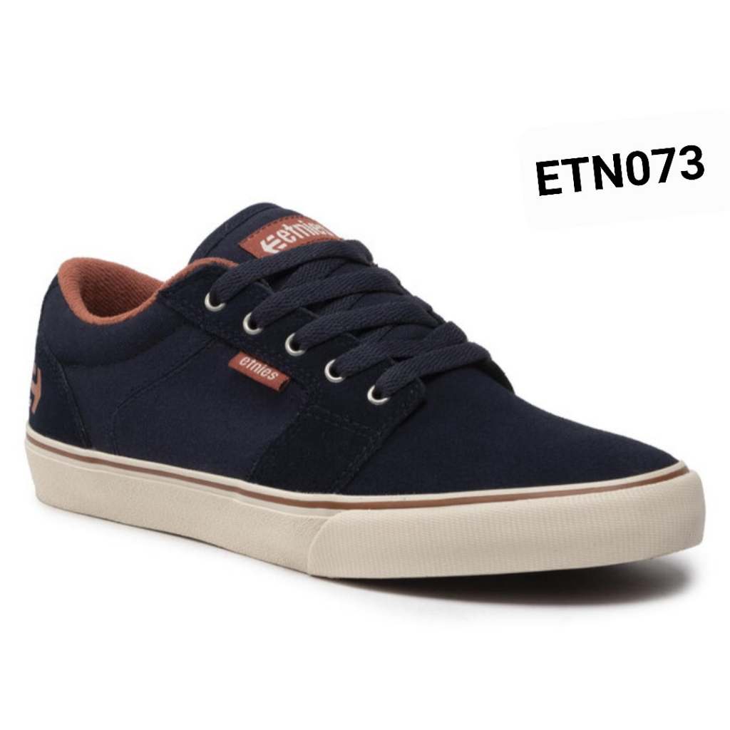 Giày Etnie.s xuất khẩu cho Nam nữ xanh đen, logo cam