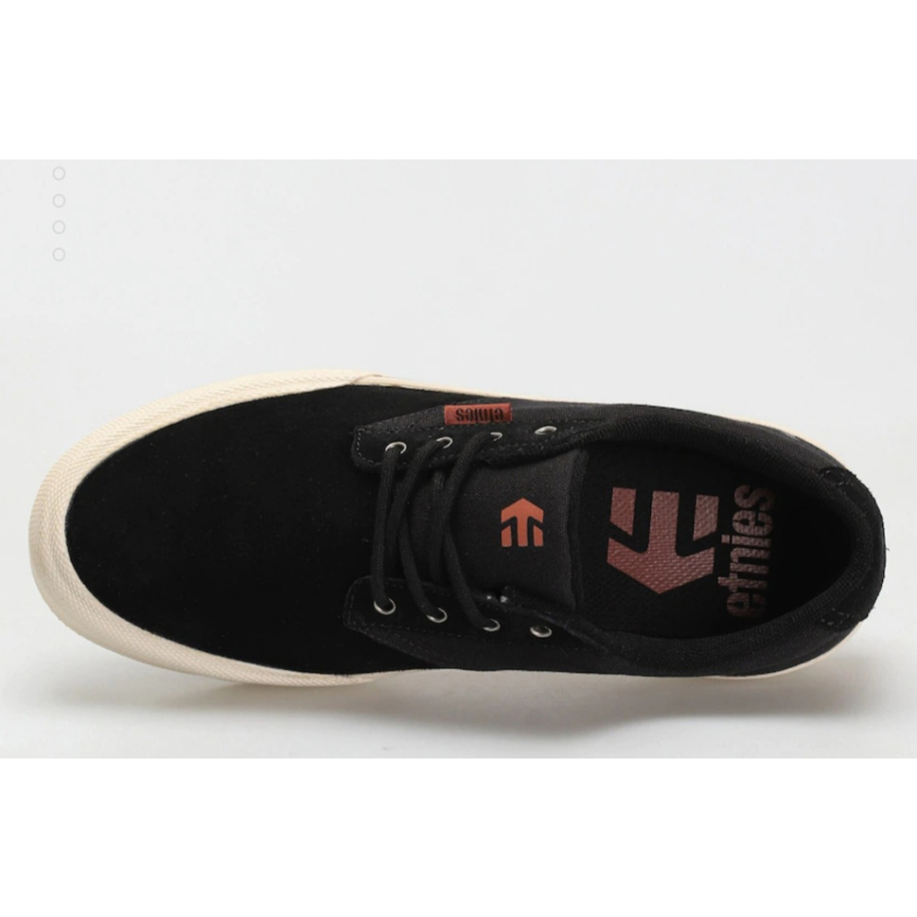 Giày Etnies xuất khẩu cho Nam nữ màu đen, logo cam đất