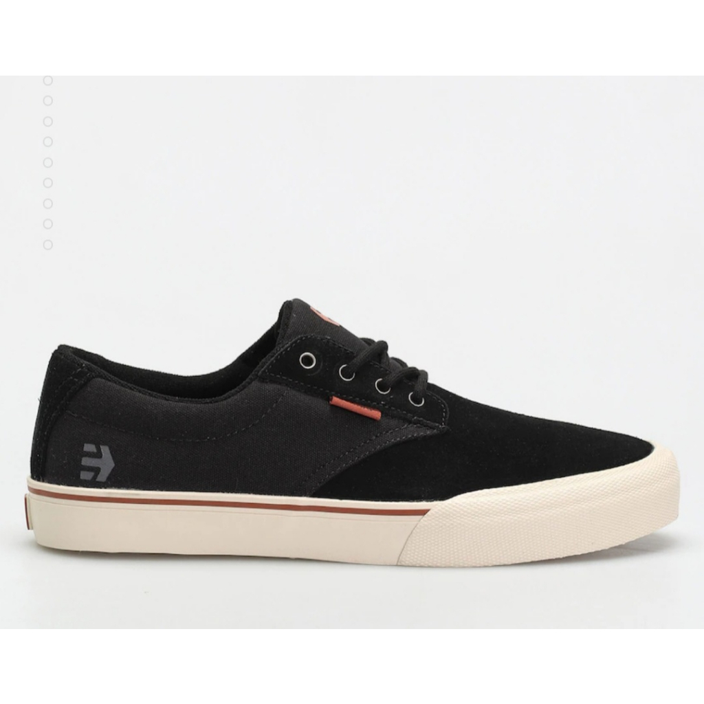 Giày Etnies xuất khẩu cho Nam nữ màu đen, logo cam đất