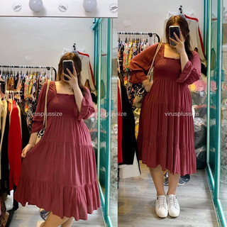 [virusplussize] đầm ny mocking bigsize xuất xịn