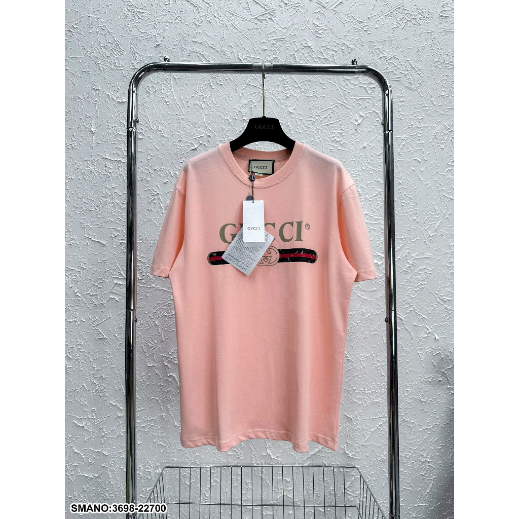 Áo Thun GC Hồng Chất Cotton Khô 3158 - Áo Phông Gc Hồng Thoáng Mát Thấm Hút Tốt Dáng Rộng Nam Nữ