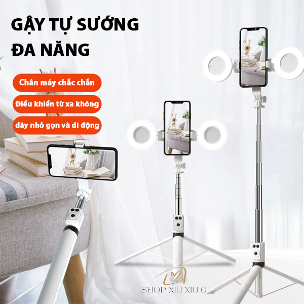 1 mét 7 điện thoại di động giá đỡ phát sóng trực tiếp chân máy ảnh cầm tay bluetooth điều khiển từ xa gậy selfie tất cả
