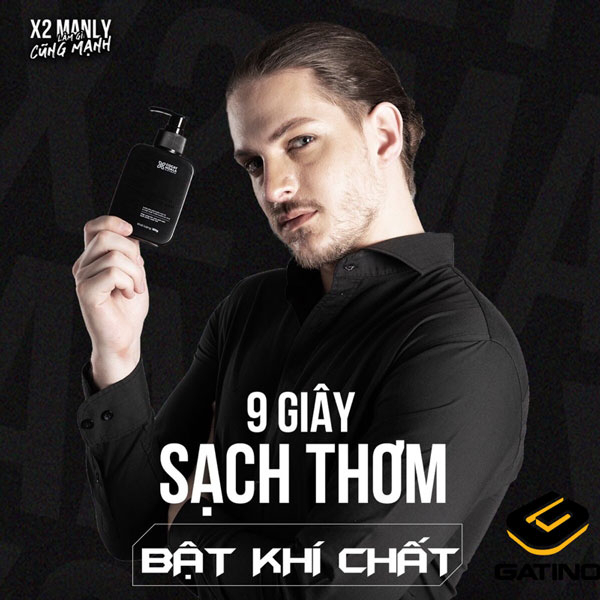 Dung Dịch Vệ Sinh Nam X2 Manly - Gel Vệ Sinh Nam X2 Manly 150ml  - Làm Sạch Khử Mùi Vùng Kín Nam