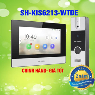 Chuông cửa có hình Hikvision SH-KIS6213-WTDE,màn hình 7" wifi, nút ấn camera 2MP,xem qua SmartPhone