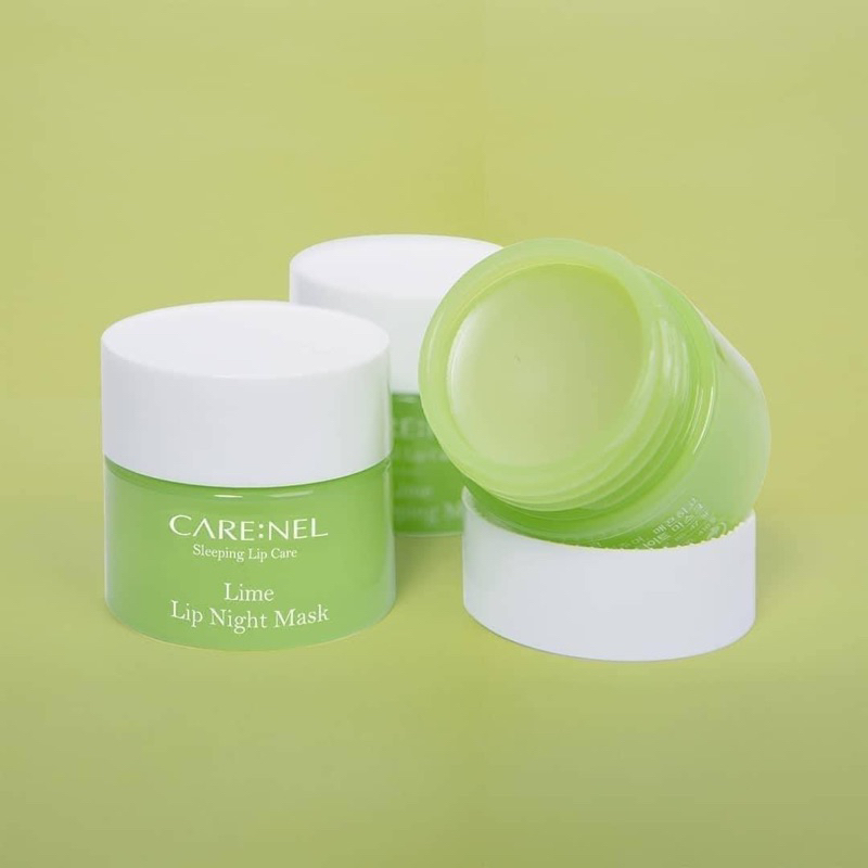 Mặt nạ ngủ dưỡng môi & tẩy sạch tế bào chết, giảm thâm môi Care:nel Lime Lip Sleeping Mask