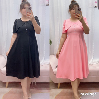 ĐẦM PHỐI BÈO DỄ THƯƠNG BIGSIZE Nữ 55kg đến 85kg