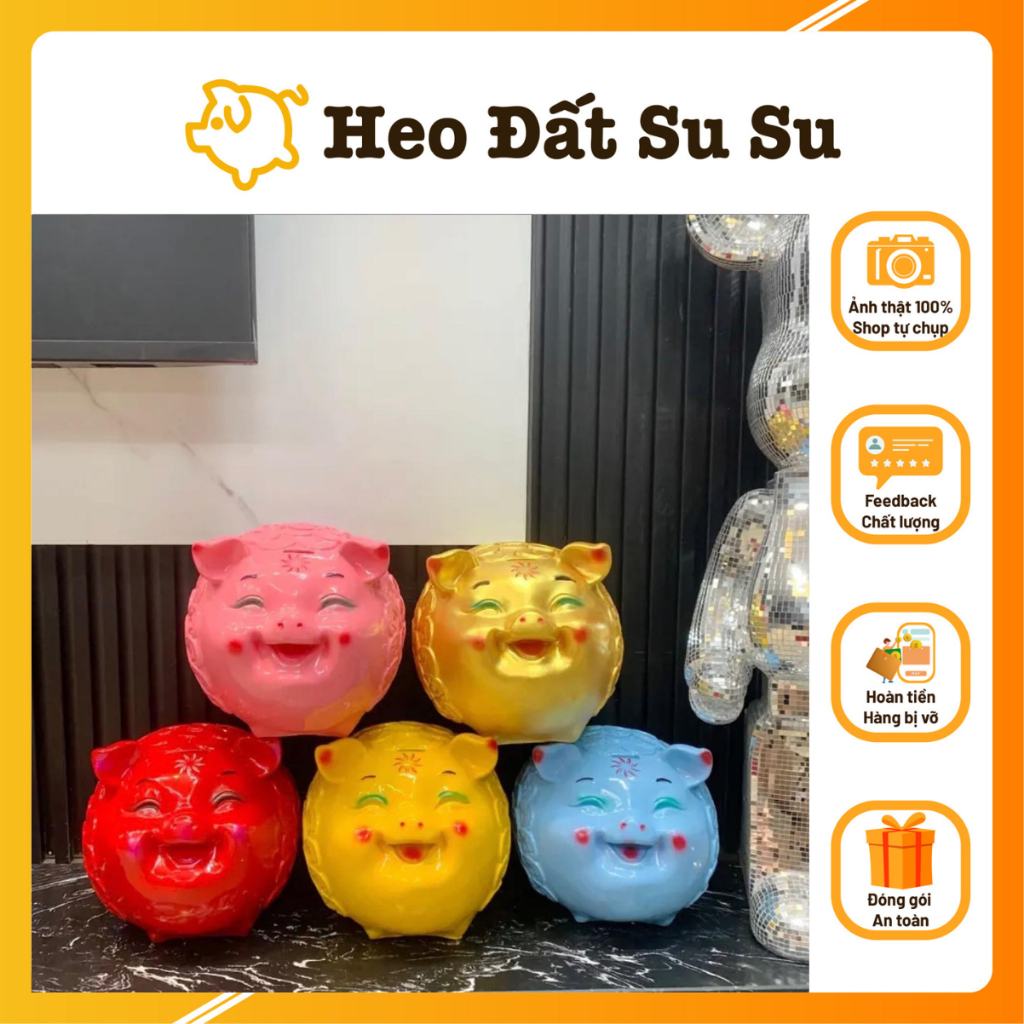 Heo tiết kiệm Hip Tiền Vàng / Ống heo tiết kiệm [ Hường Su Su]