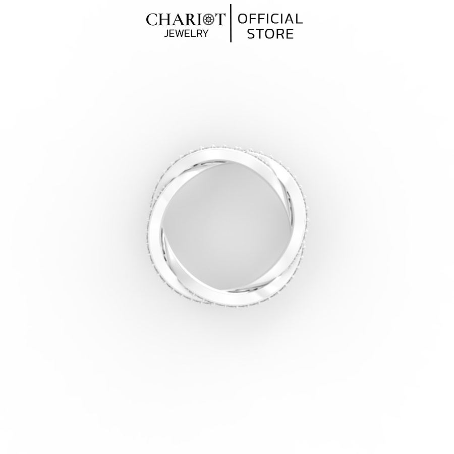 Nhẫn Bạc NCJ01 Vô Cực Đính Đá Chariot Jewelry