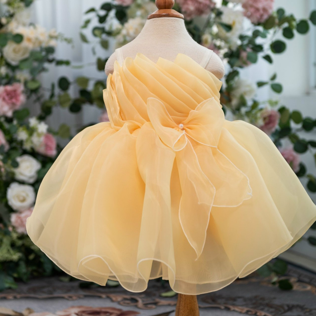 Váy Công Chúa Xếp Ly Cho Bé Gái Từ Trên 6Kg Siêu Đáng Yêu Đủ Màu