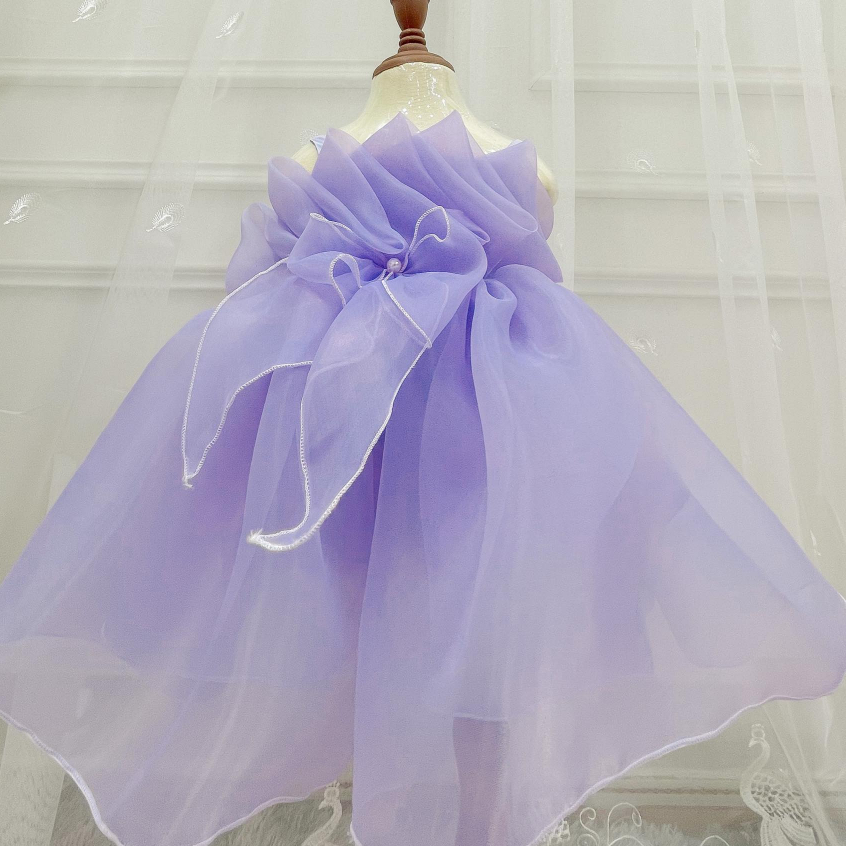 Váy Công Chúa Xếp Ly Cho Bé Gái Từ Trên 6Kg Siêu Đáng Yêu Đủ Màu