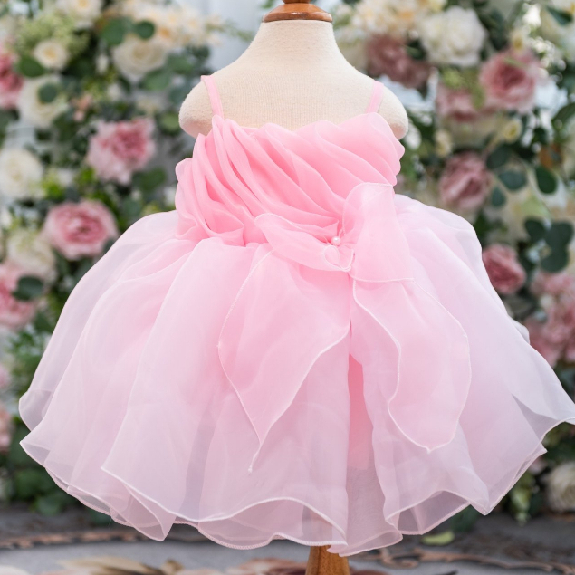 Váy Công Chúa Xếp Ly Cho Bé Gái Từ Trên 6Kg Siêu Đáng Yêu Đủ Màu