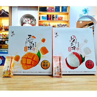 Thạch trái cây vị xoài, vị vải Litchi Jelly Đài Loan 400g