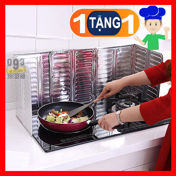 Combo 2 Tấm Chắn Văng Dầu Mỡ Ngăn Gió