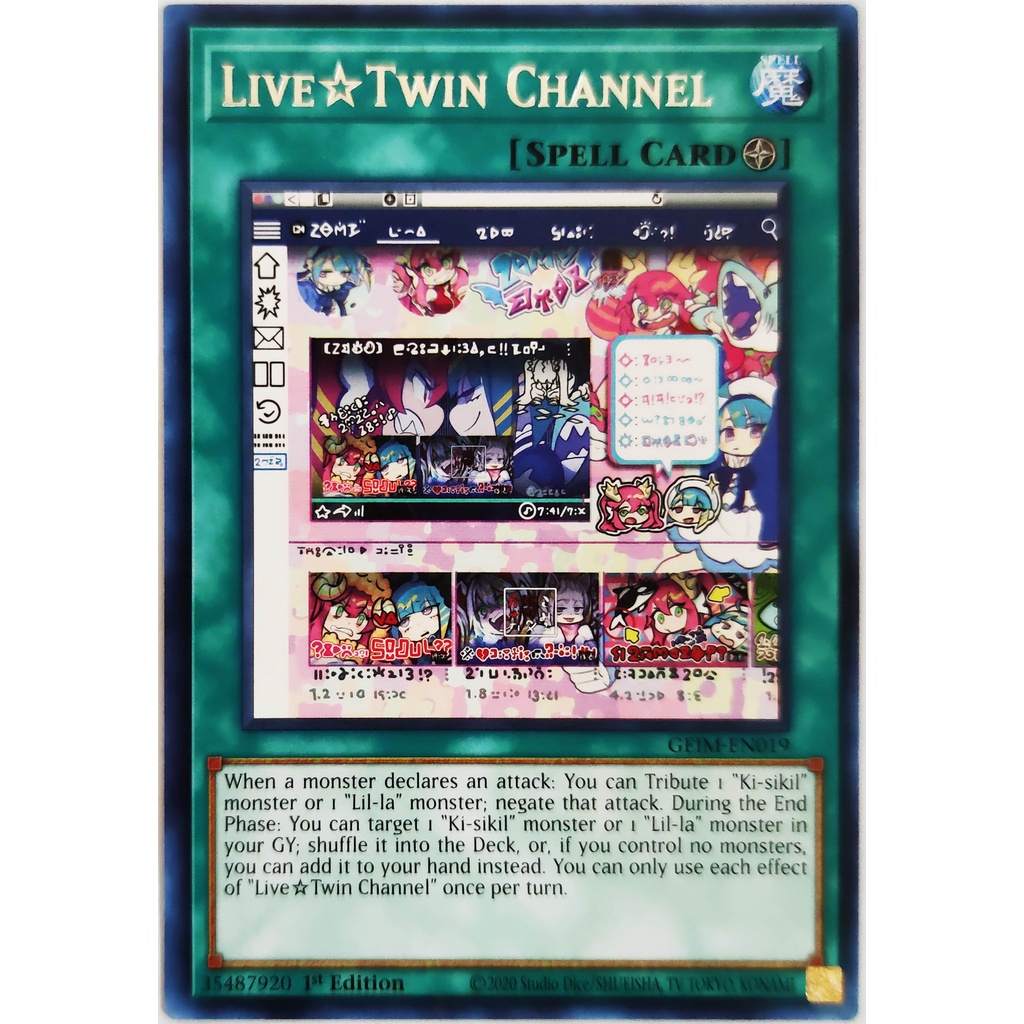 [Thẻ Yugioh] Live☆Twin Channel |EN| Rare