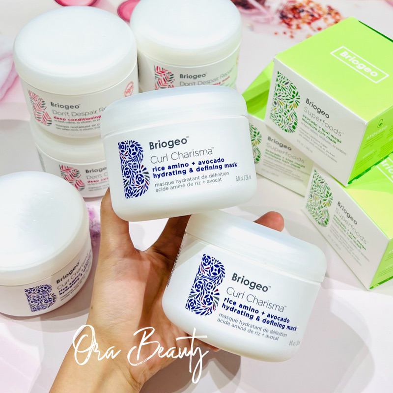 Mặt nạ ủ cho tóc xoăn Briogeo Curl Charisma™ Rice Amino + Avocado Hydrating & Defining Hair Mask